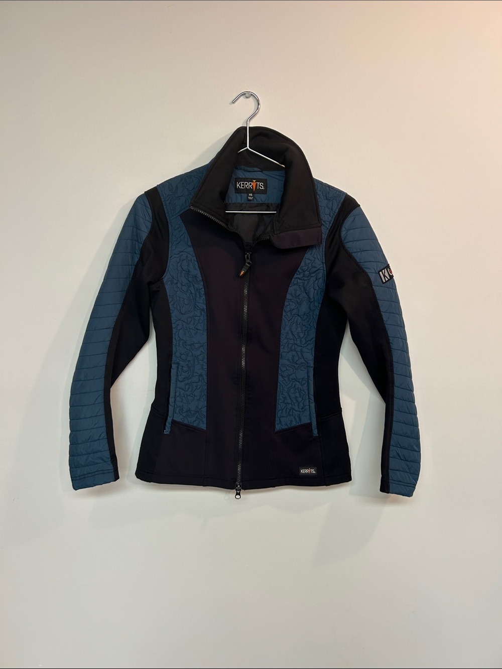 Kerrits Two-Tone Blue and Black Utility Softshell Jacket